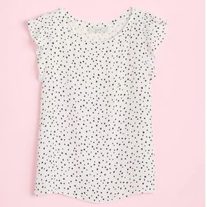NWOT Loft Dotted Top